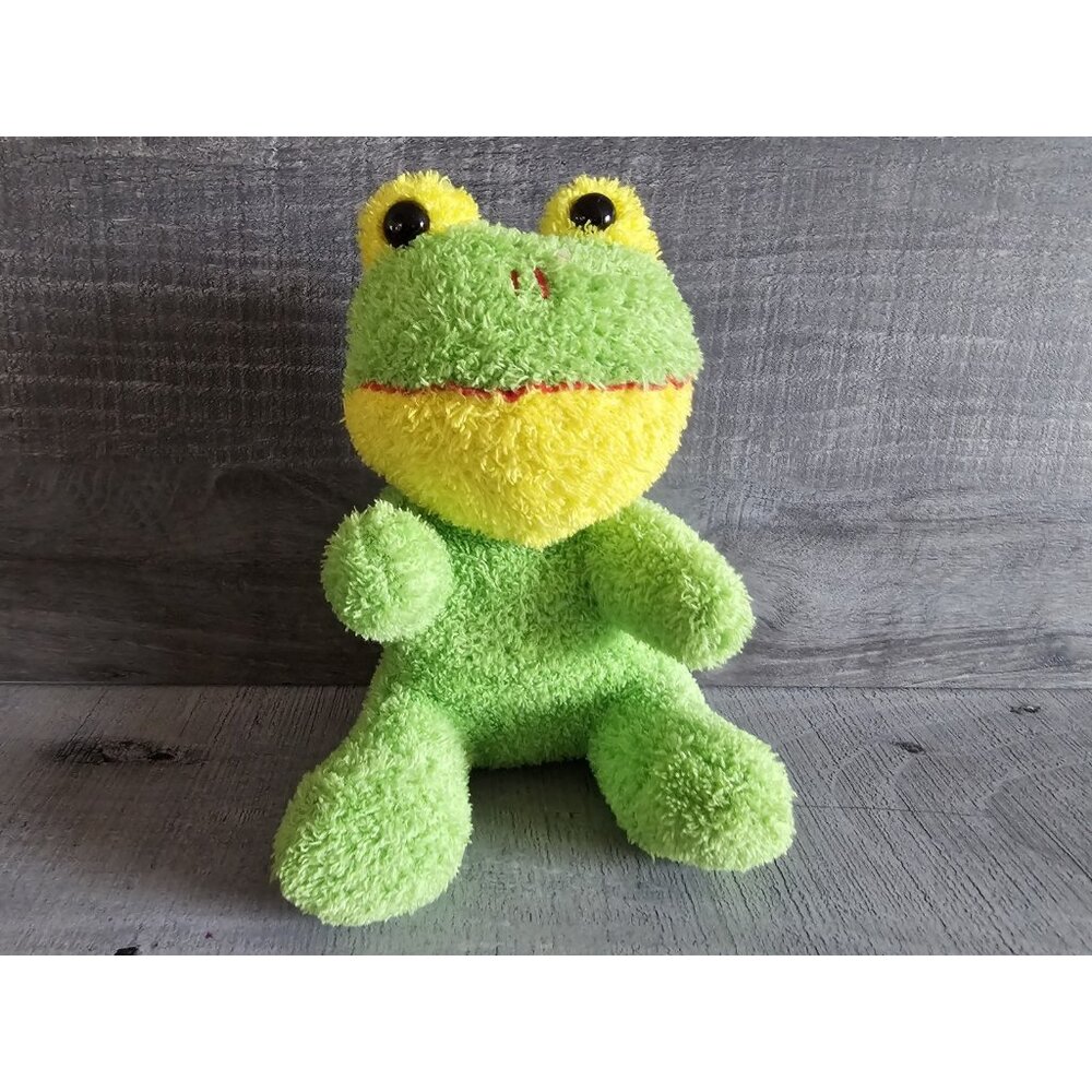 8'' Cute Neon Green Frog Soft Cuddly Stuffed Animal Plush Toy Coast To Coast